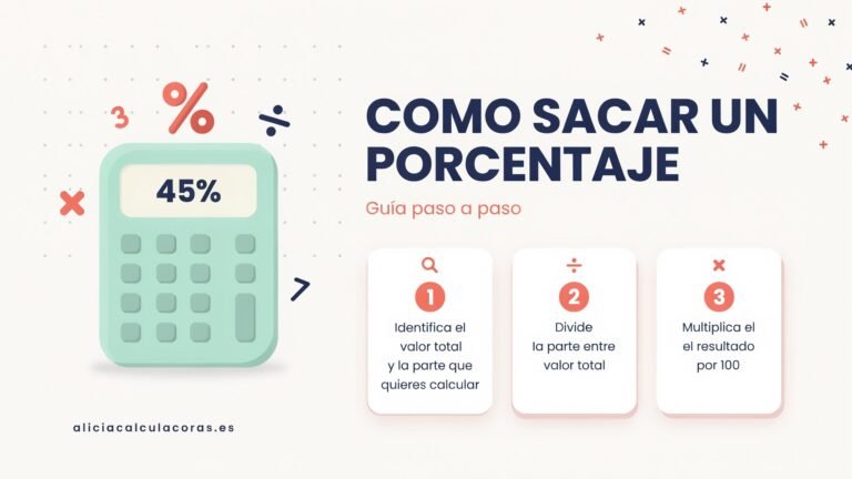como sacar un porcentaje
