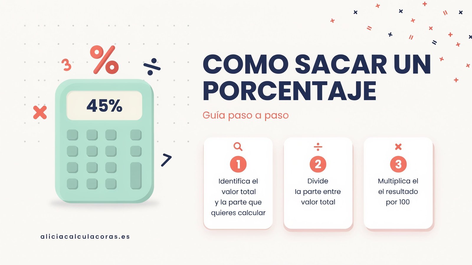 como sacar un porcentaje