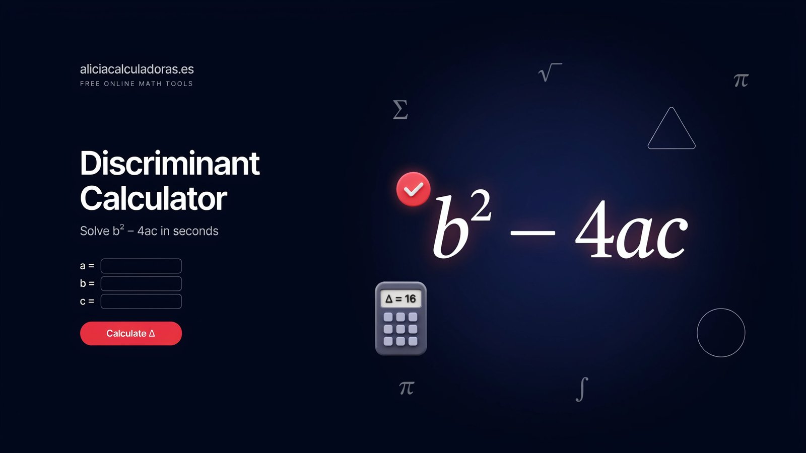 discriminant calculator